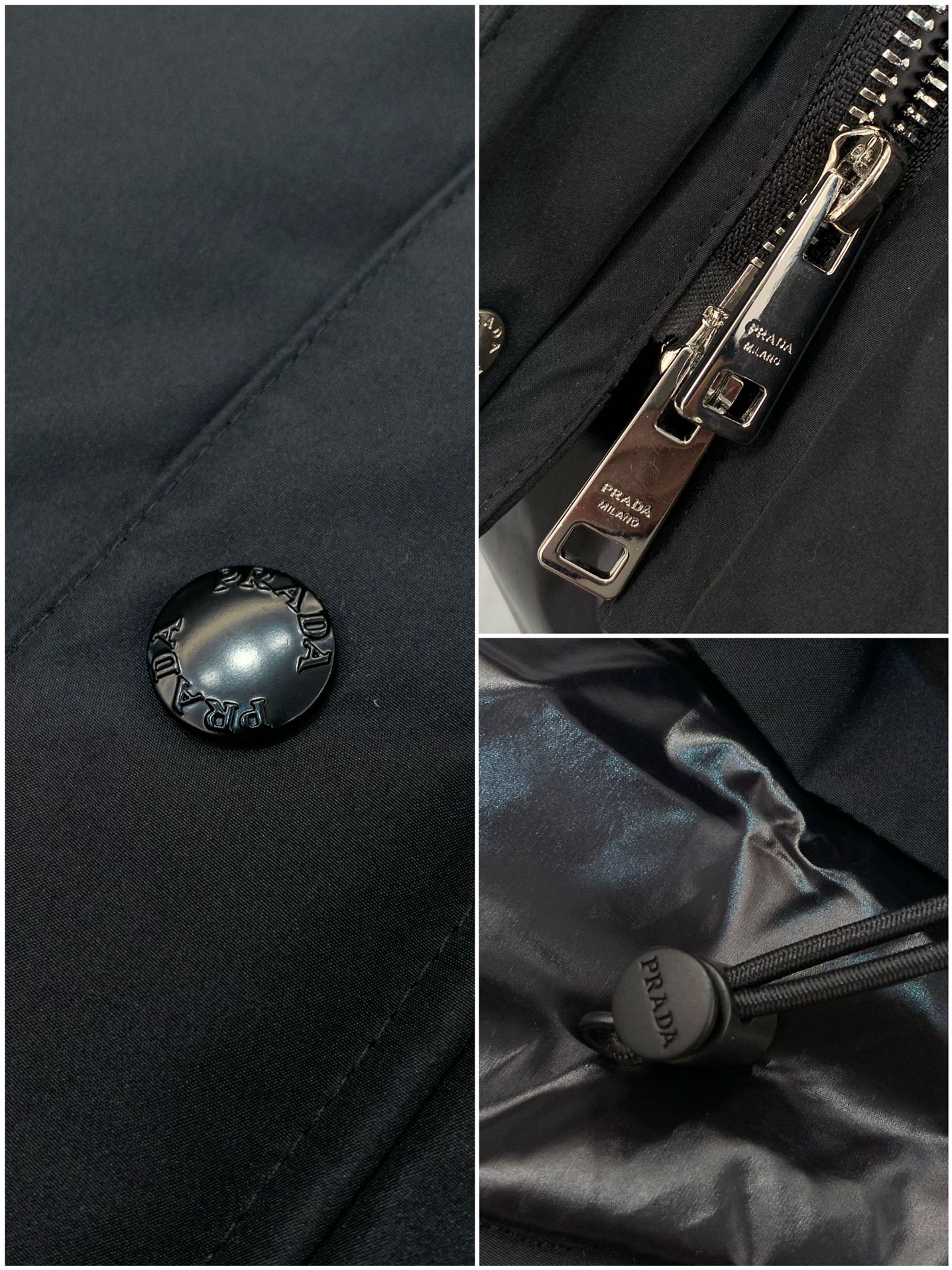 ，PRADA 普拉达，2025冬季最新品，专柜同步有售，时尚休闲连帽羽绒服，进口原版面料，做工极为复杂，