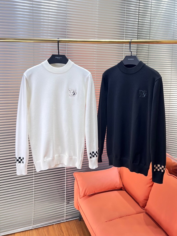 Louis Vuitton 路易威登 LV2025秋冬新品圆领毛衣，本品演绎当代极简主义，采用69%羊毛