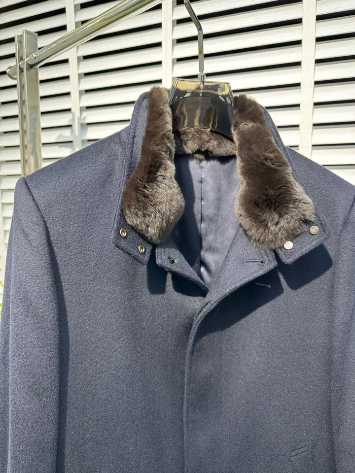 Armani 阿玛尼高品质[强]中长款羊绒羊毛外套大衣夹克，高奢内敛低调，轻松驾驭不挑人 裁剪精细完美，