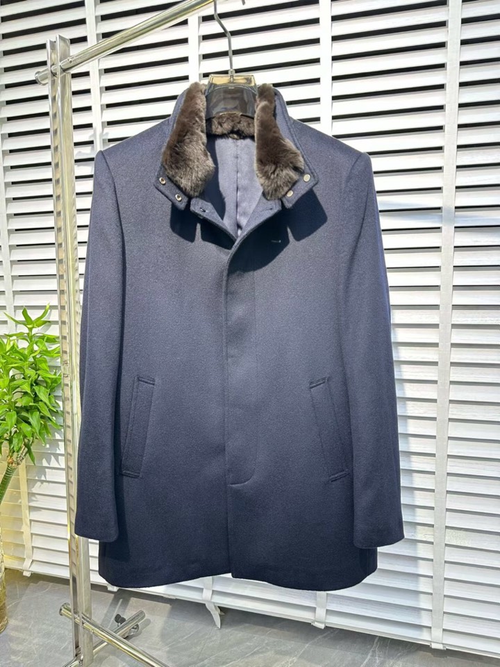 Armani 阿玛尼高品质[强]中长款羊绒羊毛外套大衣夹克，高奢内敛低调，轻松驾驭不挑人 裁剪精细完美，