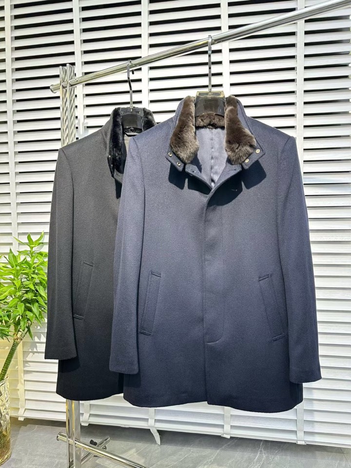 Armani 阿玛尼高品质[强]中长款羊绒羊毛外套大衣夹克，高奢内敛低调，轻松驾驭不挑人 裁剪精细完美，