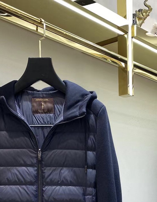 Loro Piana 诺悠翩雅lP🆕 秋冬新款爆款拼接针织袖连帽羽绒服；三色齐发；新时尚连帽羊毛针织料面