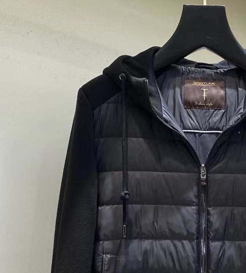 Loro Piana 诺悠翩雅lP🆕 秋冬新款爆款拼接针织袖连帽羽绒服；三色齐发；新时尚连帽羊毛针织料面