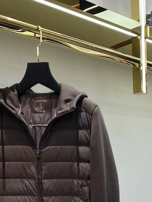 Loro Piana 诺悠翩雅lP🆕 秋冬新款爆款拼接针织袖连帽羽绒服；三色齐发；新时尚连帽羊毛针织料面