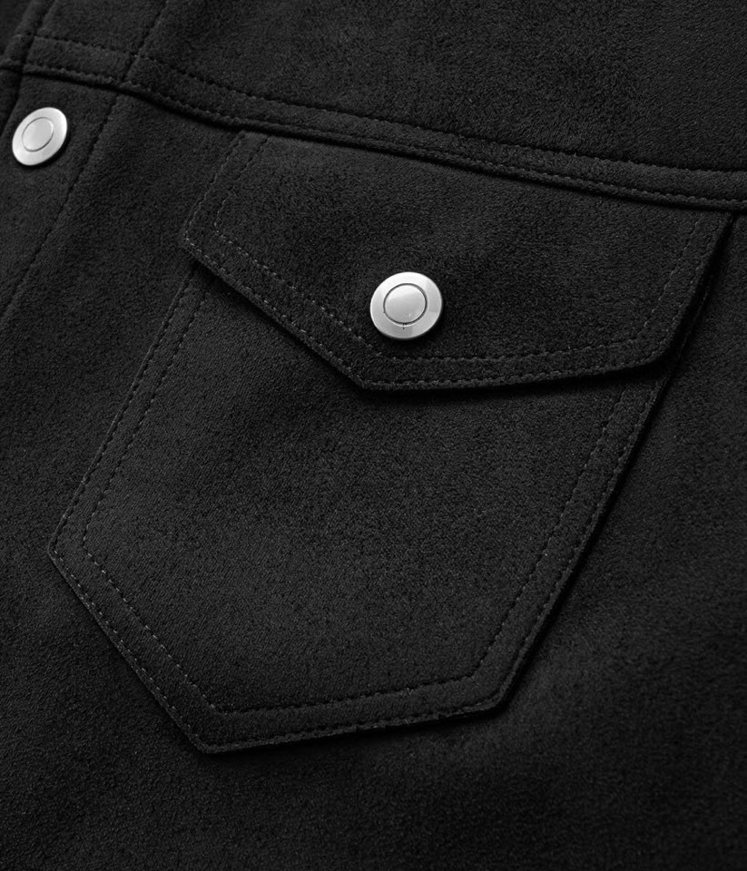 Armani 阿玛尼秋冬简约鹿皮绒翻领夹克风衣，贵族高级别要求订单 高标准定制 上身非常有型 ，经典百搭