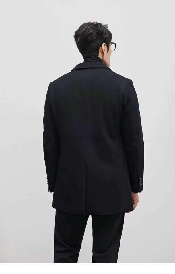 Ermenegildo Zegna 杰尼亚2025新款羊毛羽绒西装大衣，单品黑色，ZZ独家发售，可脱卸配