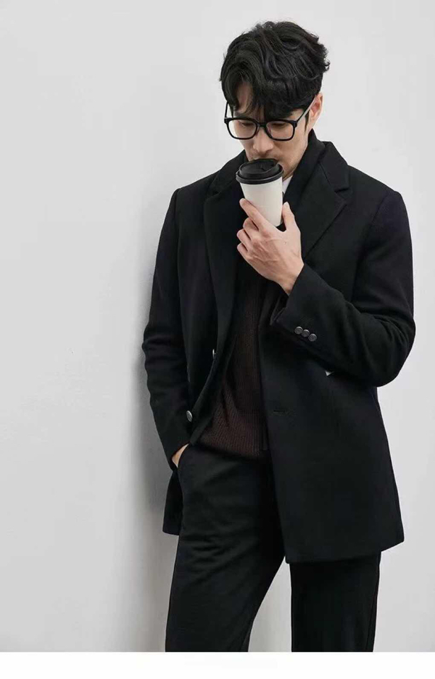 Ermenegildo Zegna 杰尼亚2025新款羊毛羽绒西装大衣，单品黑色，ZZ独家发售，可脱卸配