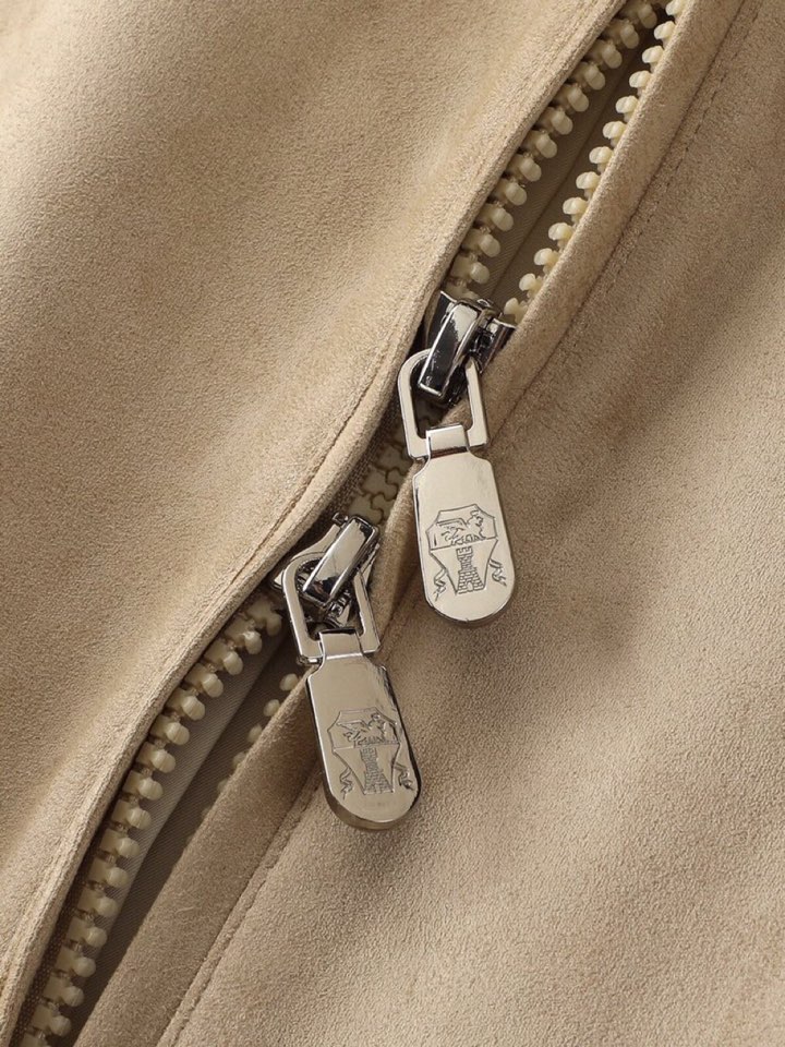 Brunello Cucinelli BC25秋冬男士休闲连帽外套哈灵顿连帽夹克，【进口麂皮绒】\n码数