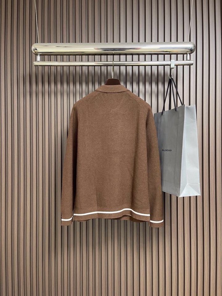 BrunelloCucinelli BC 2025ss秋冬新品翻领针织毛衣开衫夹克外套，美式穿搭经典设计