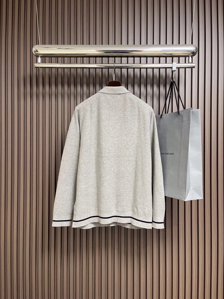 BrunelloCucinelli BC 2025ss秋冬新品翻领针织毛衣开衫夹克外套，美式穿搭经典设计