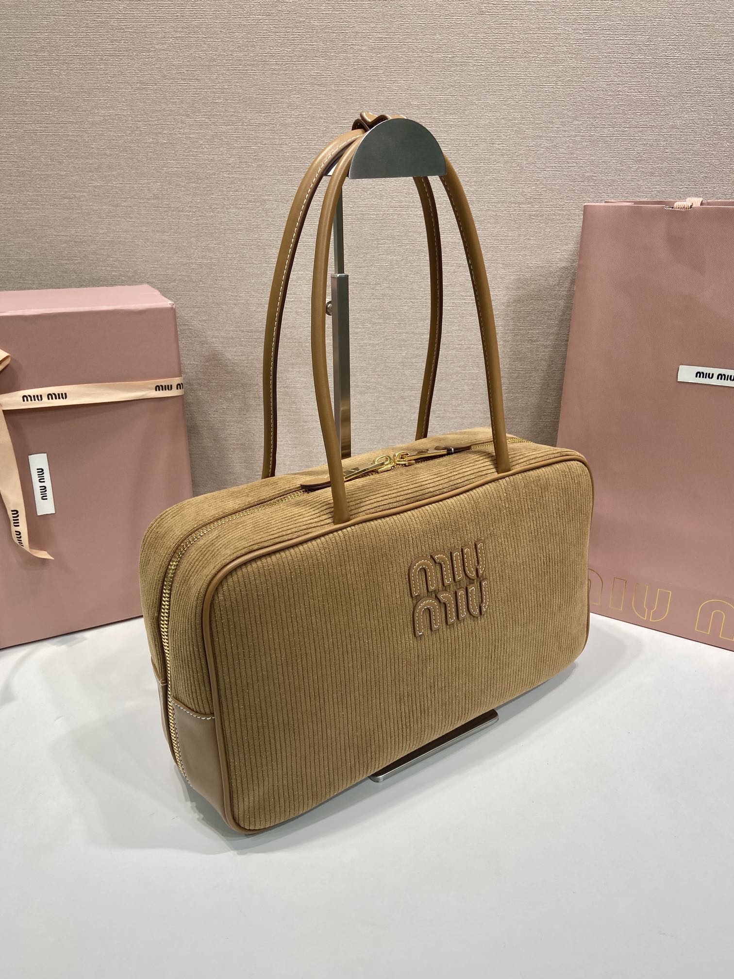 MiuMiu bag Large size 5BB117 corduroy — photo 3