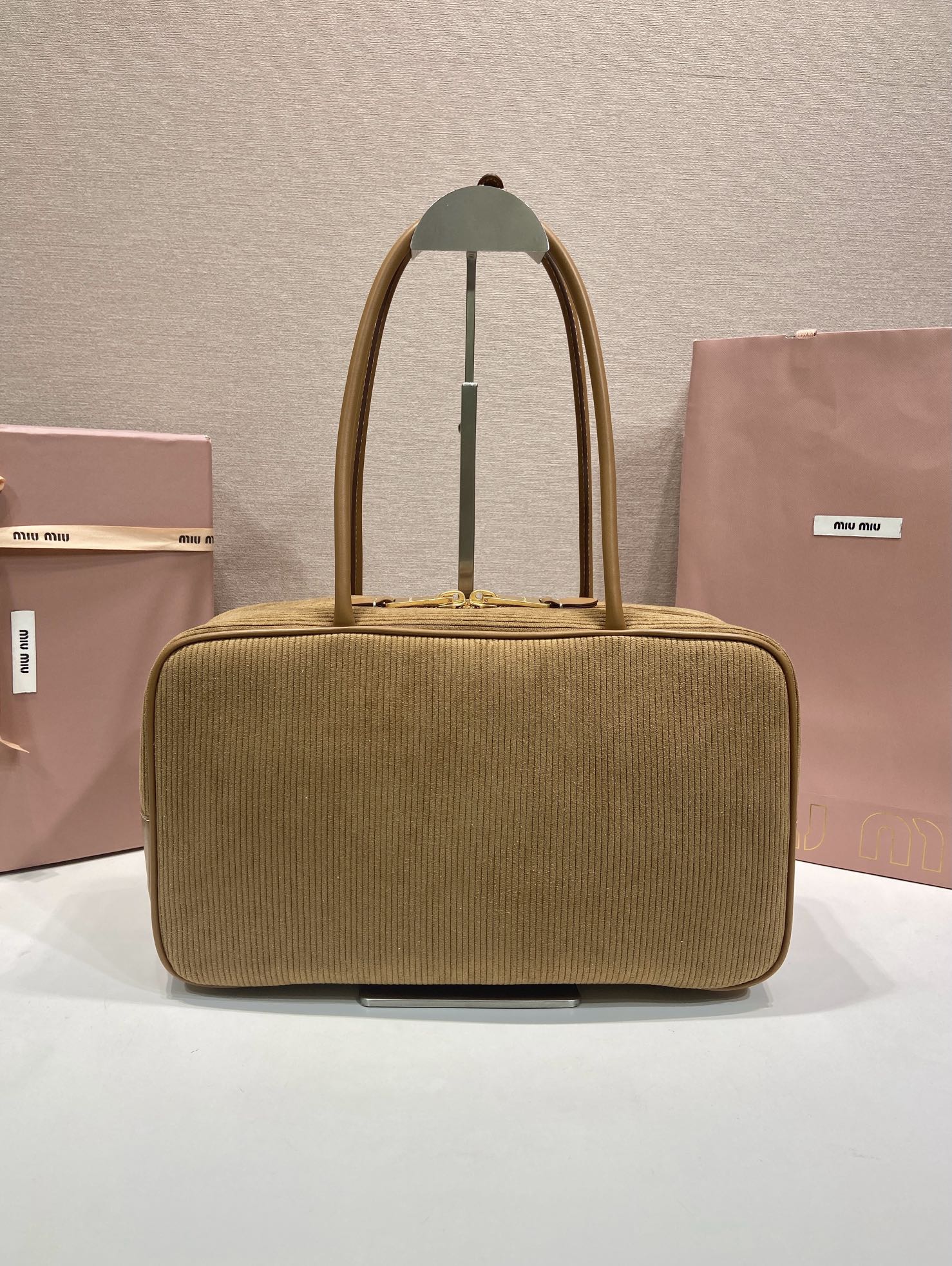 MiuMiu bag Large size 5BB117 corduroy — photo 4