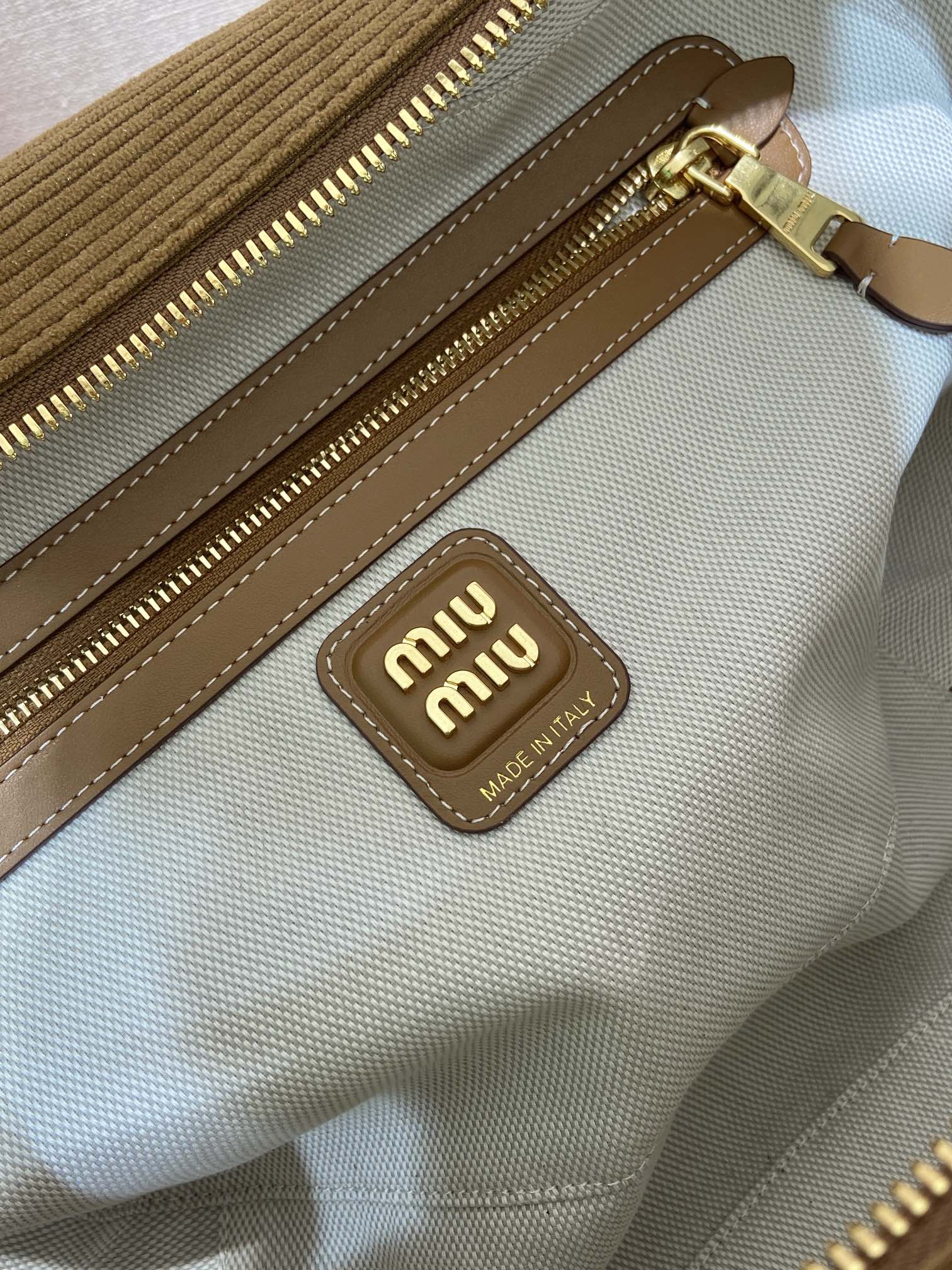 MiuMiu bag Large size 5BB117 corduroy — photo 9