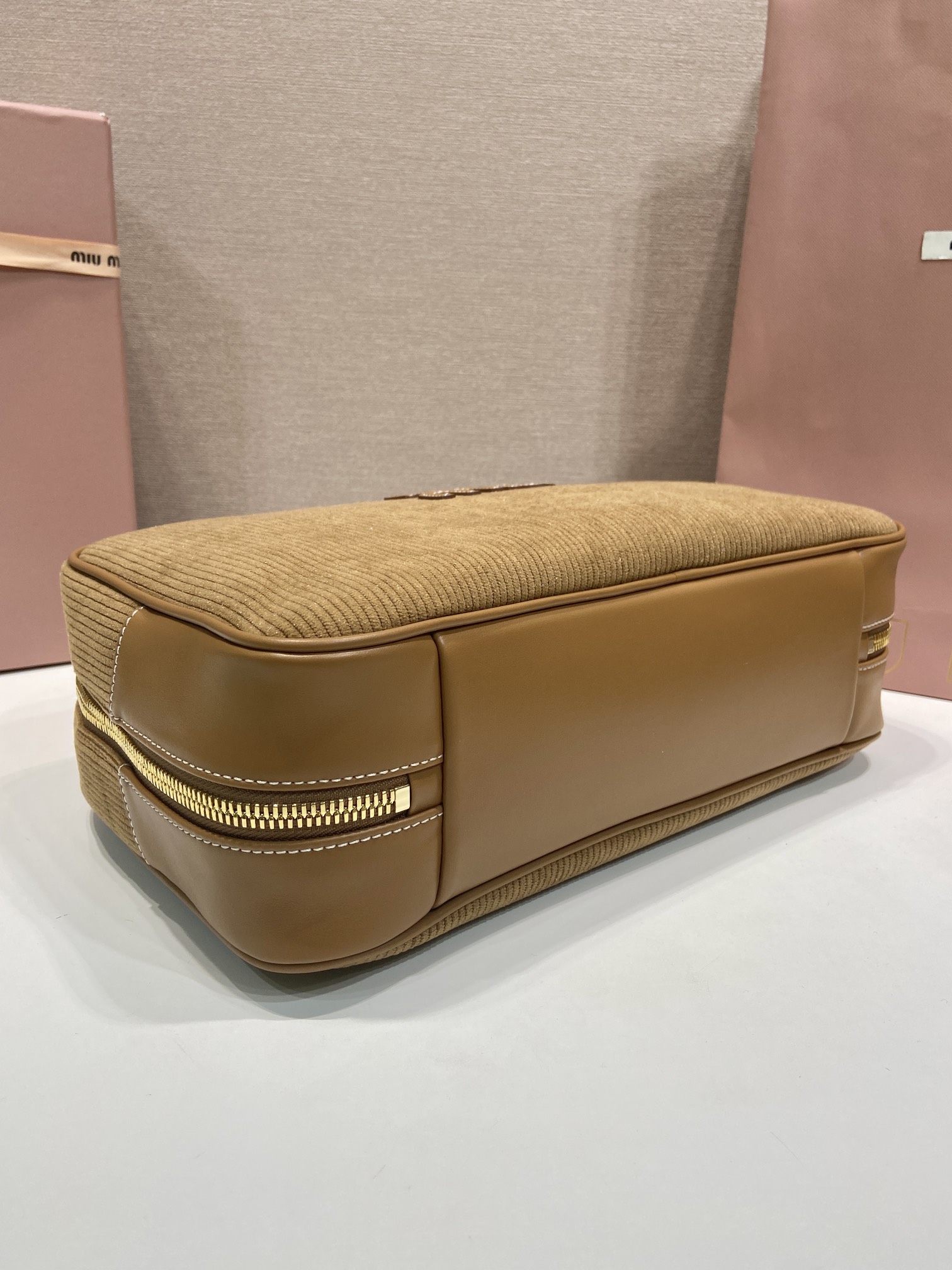 MiuMiu bag Large size 5BB117 corduroy — photo 5