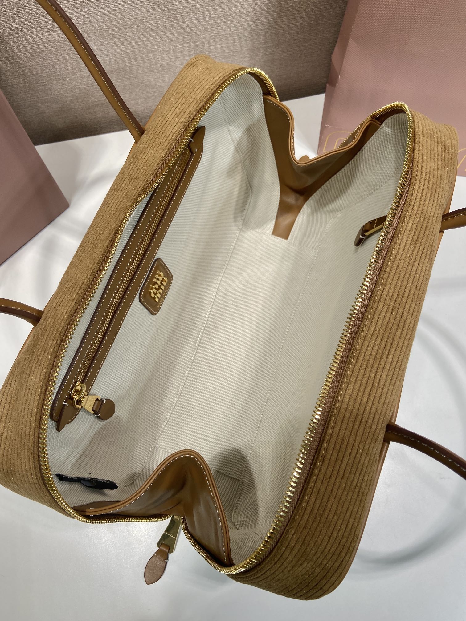 MiuMiu bag Large size 5BB117 corduroy — photo 7