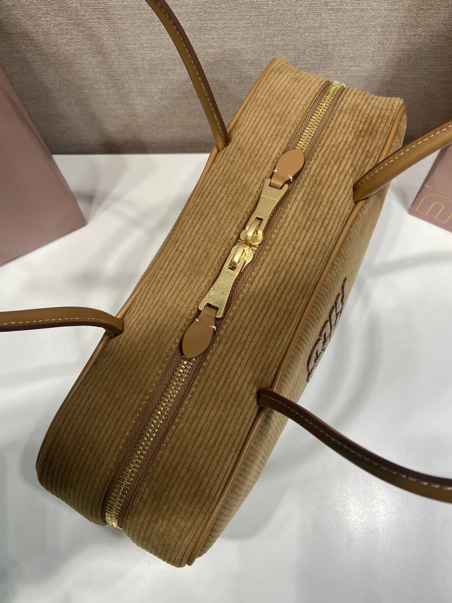 MiuMiu bag Large size 5BB117 corduroy — photo 6