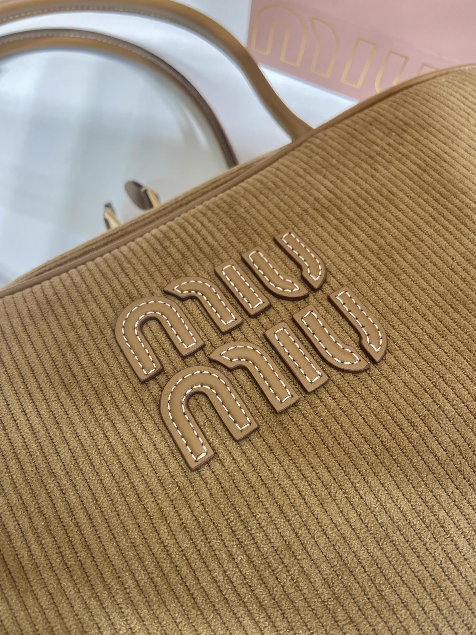 MiuMiu bag Large size 5BB117 corduroy — photo 8