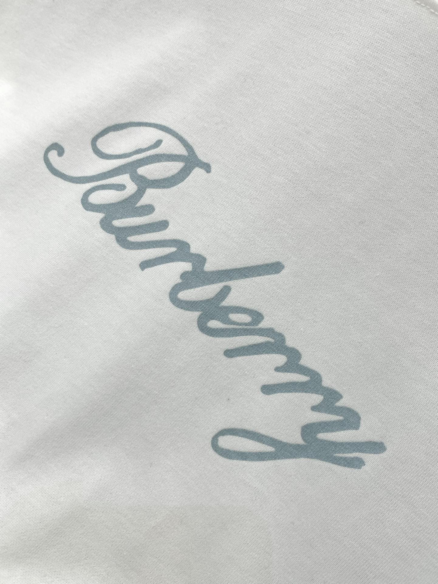 ，Burberry 巴宝莉，2025夏季最新品，专柜同步有售，原单狠货，时尚休闲圆领短袖T恤，进口原版面