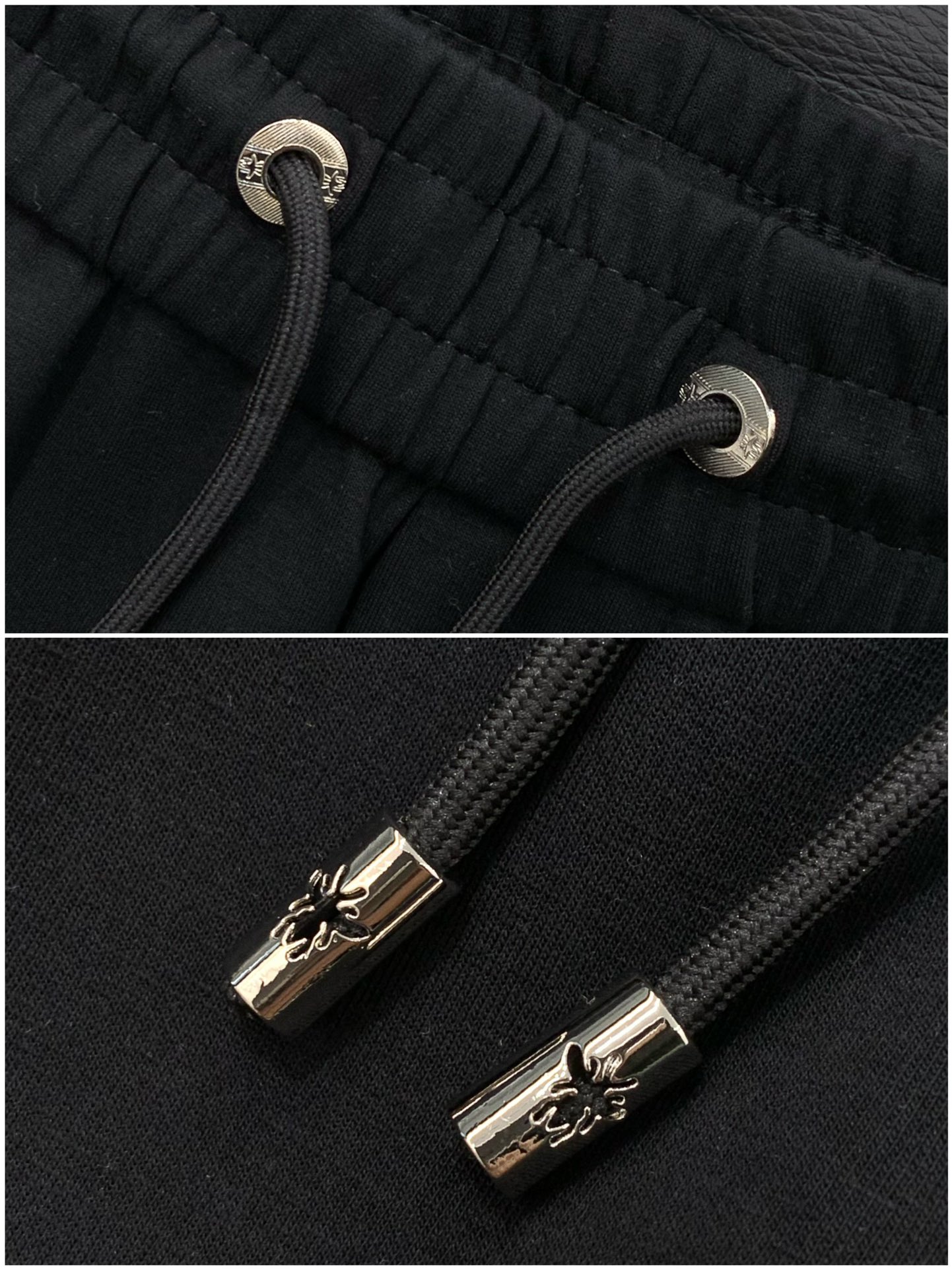 ，迪奥 黑色休闲裤材质 面料:棉32%锦纶63%氨纶5%里料:涤纶100%机洗，手洗最高水温30℃ 时尚