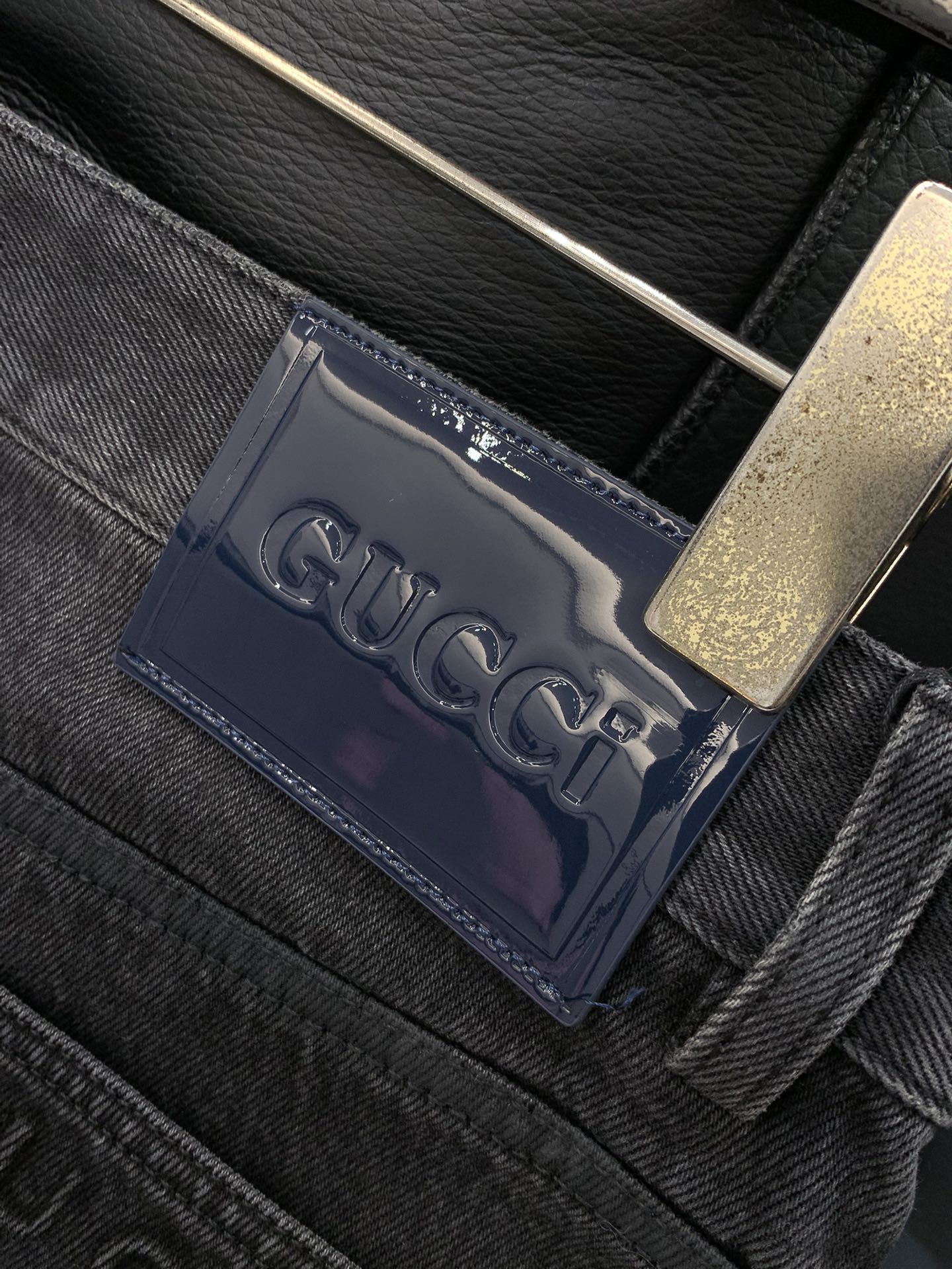 ，GUCCI 古驰，2025秋季最新品，专柜同步有售，原单狠货，水洗休闲牛仔裤，进口原版水洗弹力面料，舒