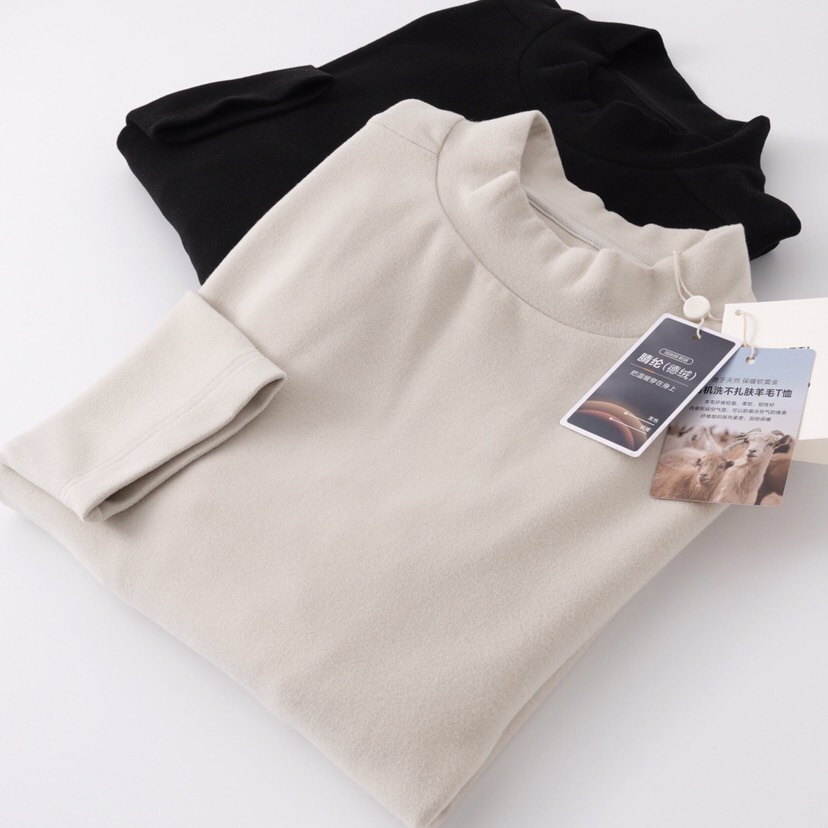 Armani 阿玛尼2025秋冬上新 320克重羊毛混纺半高领长袖T恤打底衫。秋冬天必不可少的半高领打底