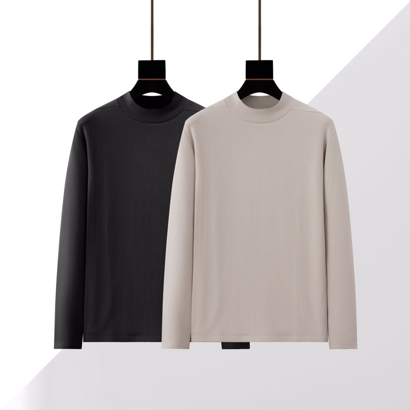 Armani 阿玛尼2025秋冬上新 320克重羊毛混纺半高领长袖T恤打底衫。秋冬天必不可少的半高领打底