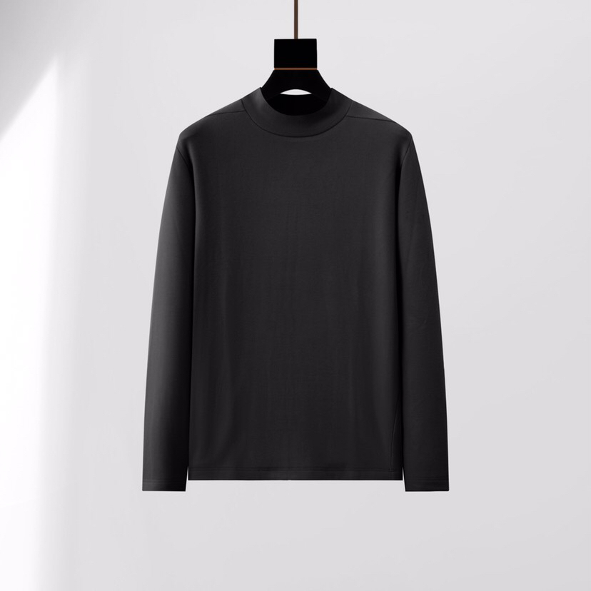 Armani 阿玛尼2025秋冬上新 320克重羊毛混纺半高领长袖T恤打底衫。秋冬天必不可少的半高领打底