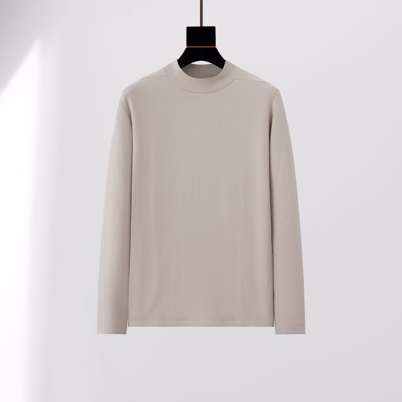 Armani 阿玛尼2025秋冬上新 320克重羊毛混纺半高领长袖T恤打底衫。秋冬天必不可少的半高领打底