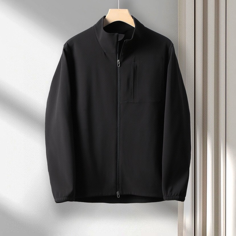 (Arcteryx）始祖鸟25年春季季男士休闲运动立领夹克外套定制面料，日本东丽轻量化提花四面弹。采用快