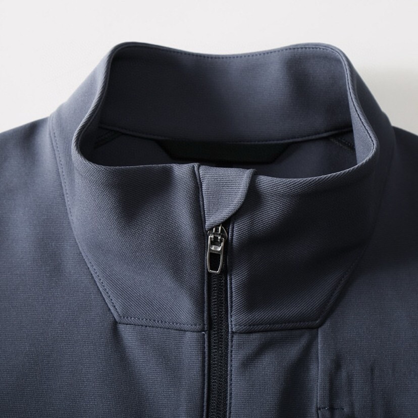 (Arcteryx）始祖鸟25年春季季男士休闲运动立领夹克外套定制面料，日本东丽轻量化提花四面弹。采用快