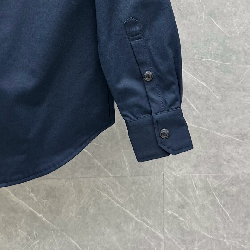 THOM BROWNE 汤姆布朗 TB 彩条四杠衬衫长袖休闲夹克外套 \n码数：1-4 颜色：蓝色（下单