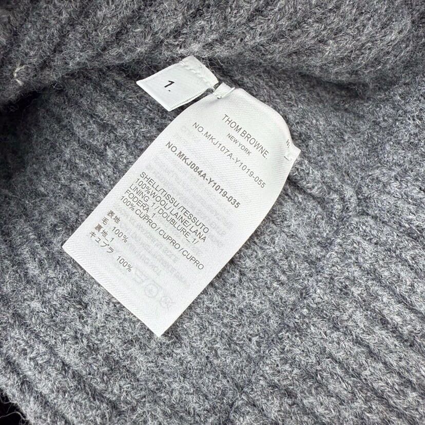 THOM BROWNE 汤姆布朗 TB 爆款加厚保暖翻领四杠短款夹克开衫毛衣\n码数：0.1.2 颜色：