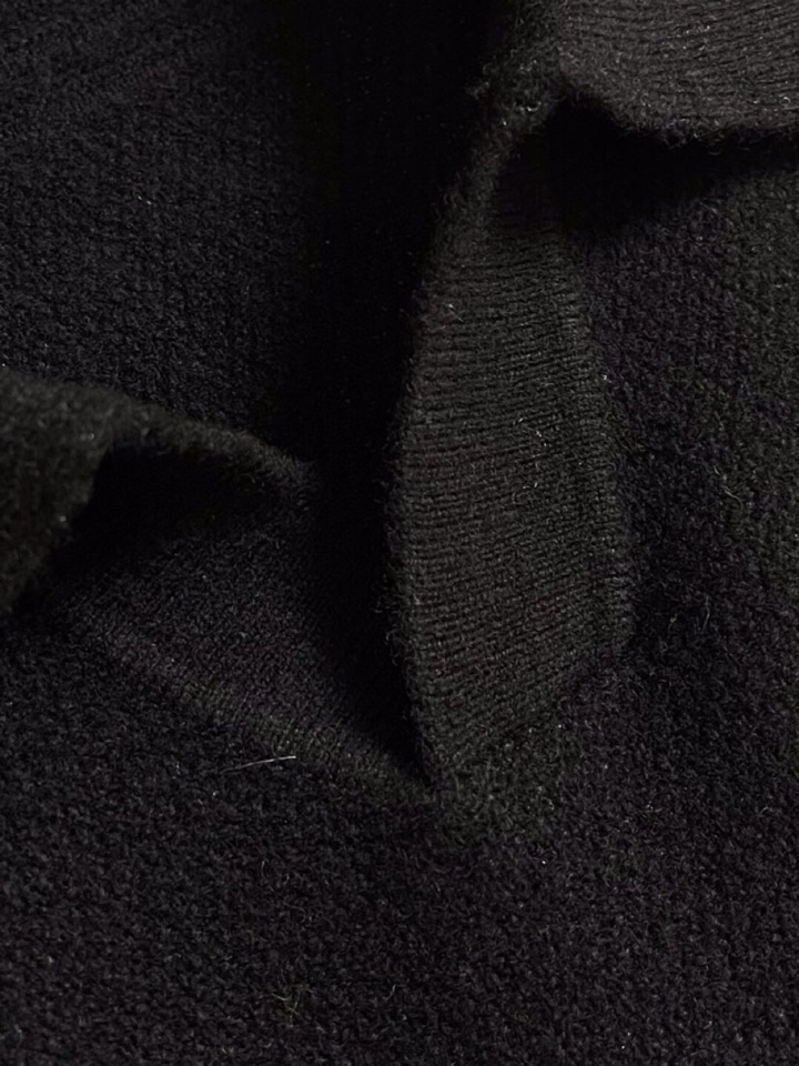 Ermenegildo Zegna 杰尼亚2025SS秋冬新款翻领长袖毛衣POLO，简约翻领勾勒利落线条