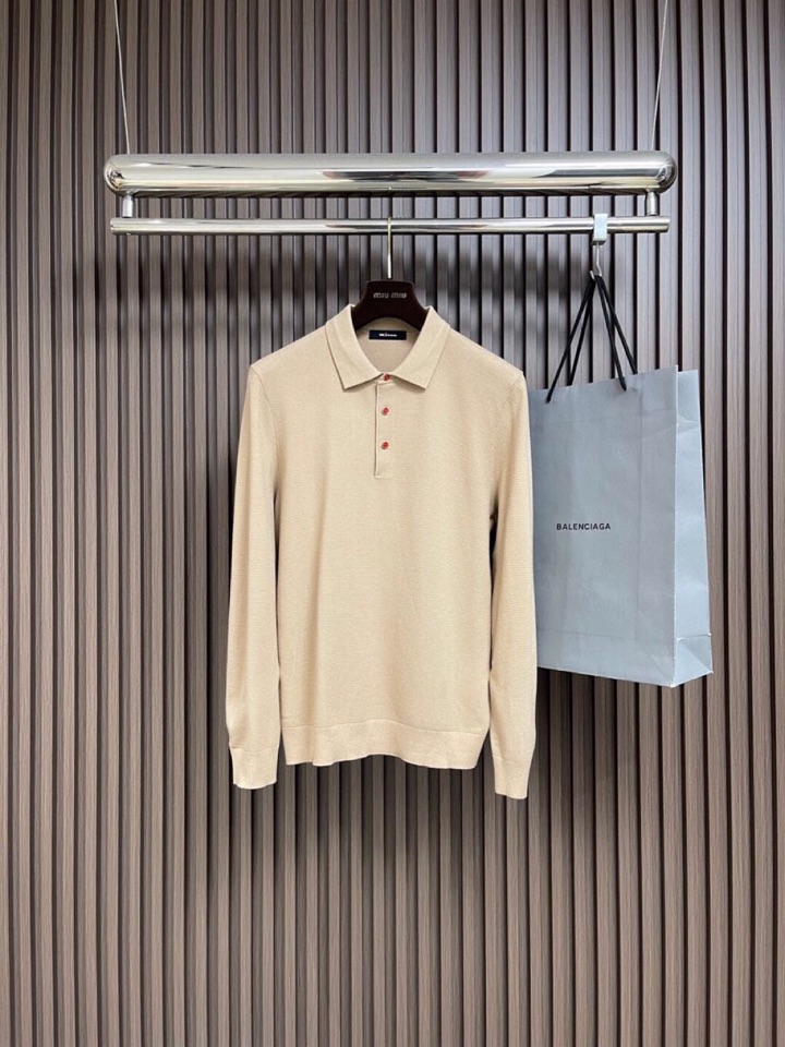 kiton 奇顿 三扣翻领针织衫翻领长袖毛衣 精选优质面料，轻盈蓬松却比普通羊毛更保暖，室内外自由切换，