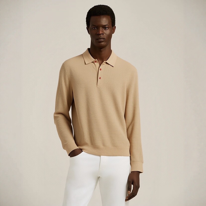 kiton 奇顿 三扣翻领针织衫翻领长袖毛衣 精选优质面料，轻盈蓬松却比普通羊毛更保暖，室内外自由切换，