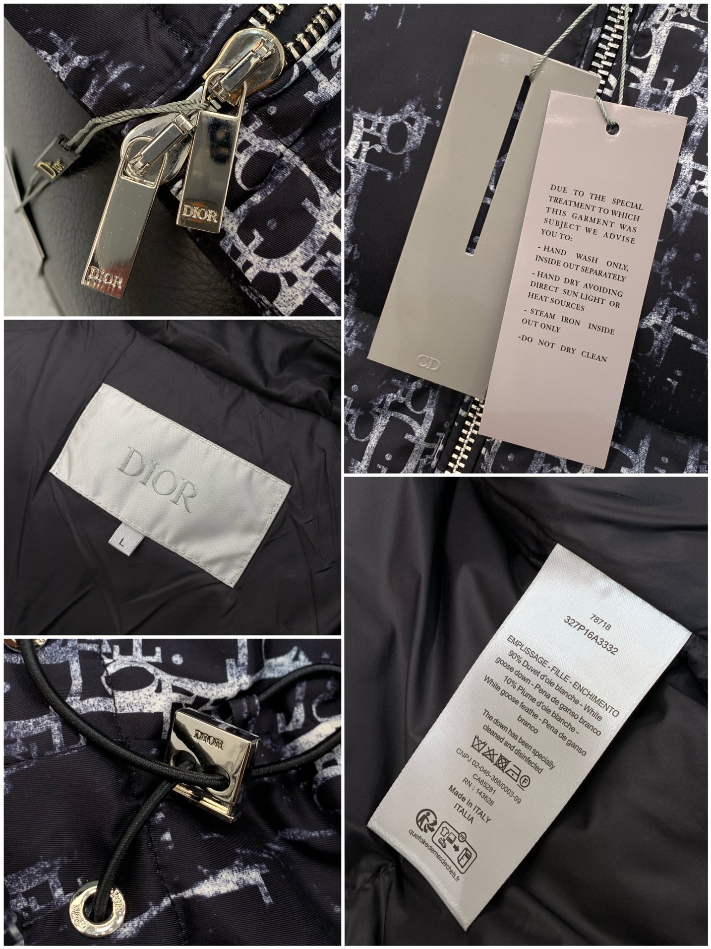 ，Dior 迪奥， 2025冬季新品，专柜同步有售，简约时尚休闲连帽羽绒服，原版进口面料，舒适透气，顶级