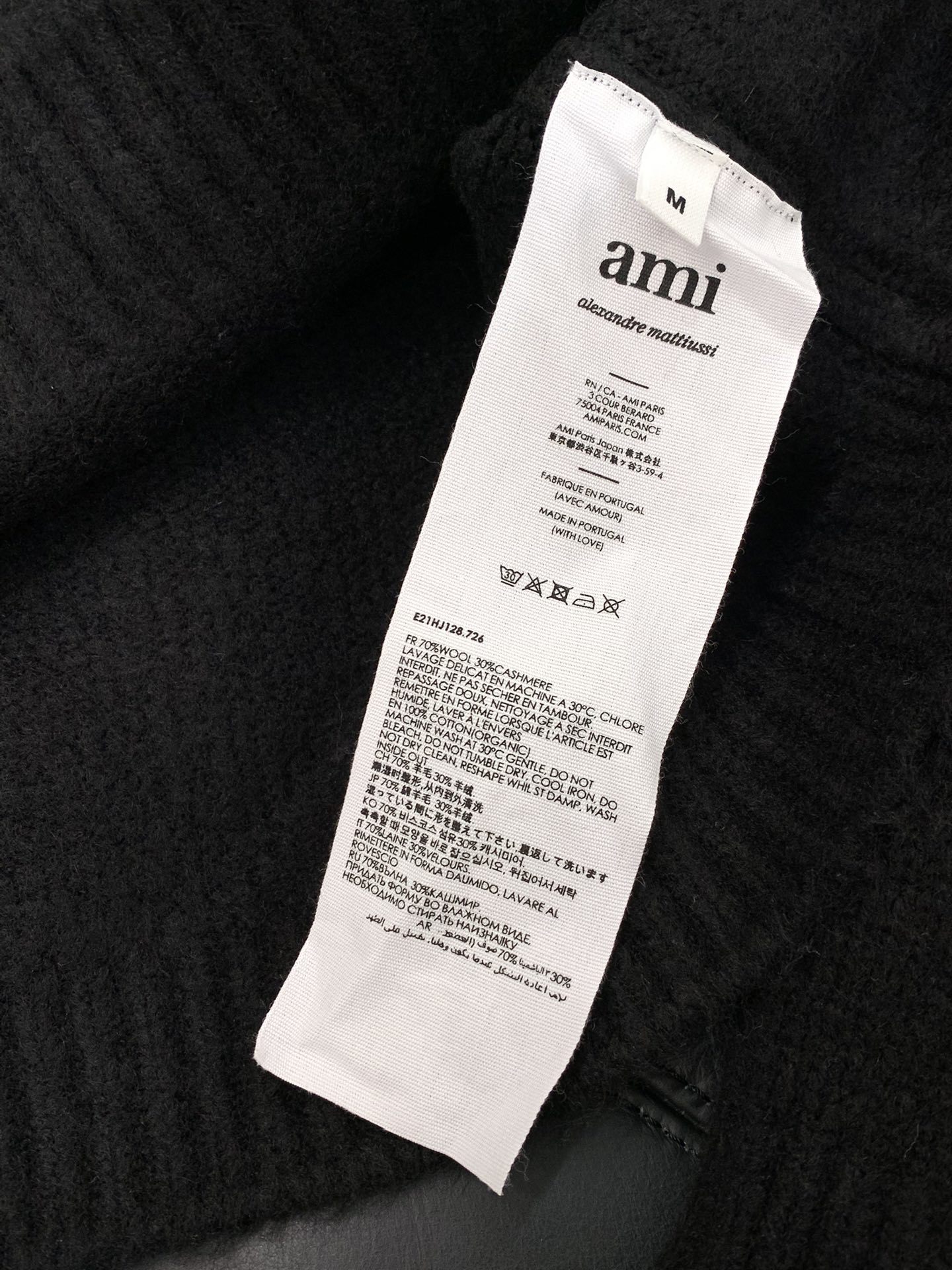 ，ami，2025冬季最新品，专柜同步有售，原单狠货，休闲时尚圆领羊毛🐏毛衣，进口原版面料，顶级刺绣🪡工