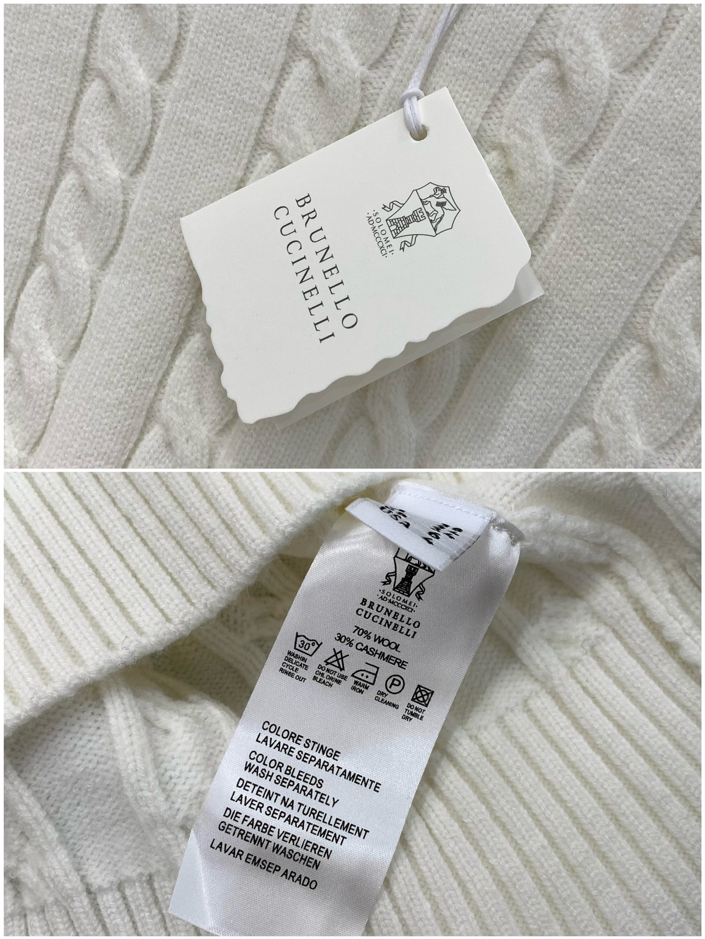 ，意大利神狮，时尚品牌，2025冬季新品，时尚休闲针织圆领毛衣，专柜同步有售，原单狠货，采用进口原版面料