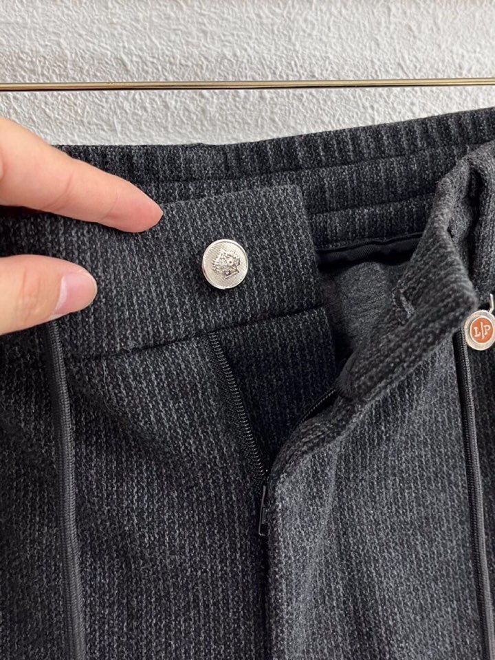 Loro Piana 诺悠翩雅lP🆕 秋冬 全品相订单，保暖有型 羊毛呢混纺松紧腰直脚休闲裤 经典百搭 