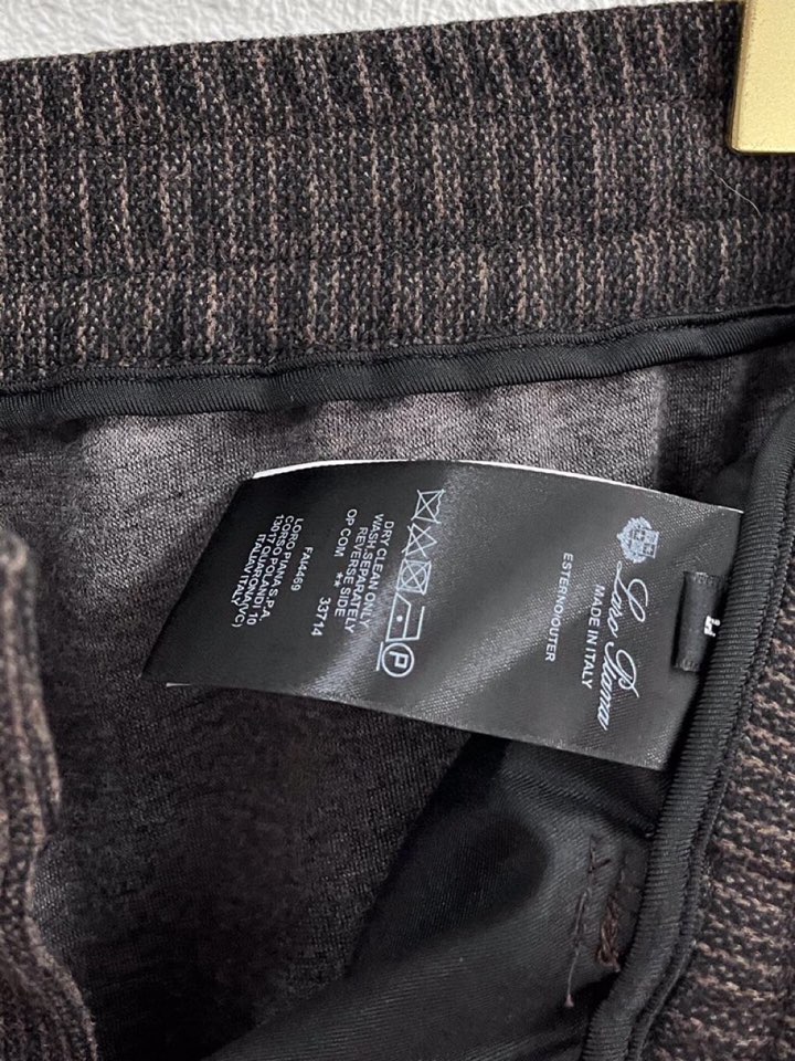 Loro Piana 诺悠翩雅lP🆕 秋冬 全品相订单，保暖有型 羊毛呢混纺松紧腰直脚休闲裤 经典百搭 