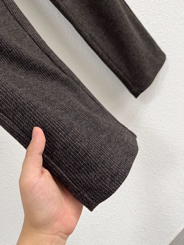 Loro Piana 诺悠翩雅lP🆕 秋冬 全品相订单，保暖有型 羊毛呢混纺松紧腰直脚休闲裤 经典百搭 