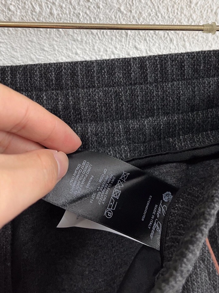 Loro Piana 诺悠翩雅lP🆕 秋冬全品相订单，保暖有型 羊毛呢混纺松紧腰直脚休闲裤 经典百搭 标