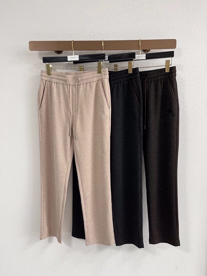 Loro Piana 诺悠翩雅lP🆕 秋冬全品相订单，保暖有型 羊毛呢混纺松紧腰直脚休闲裤 经典百搭 标