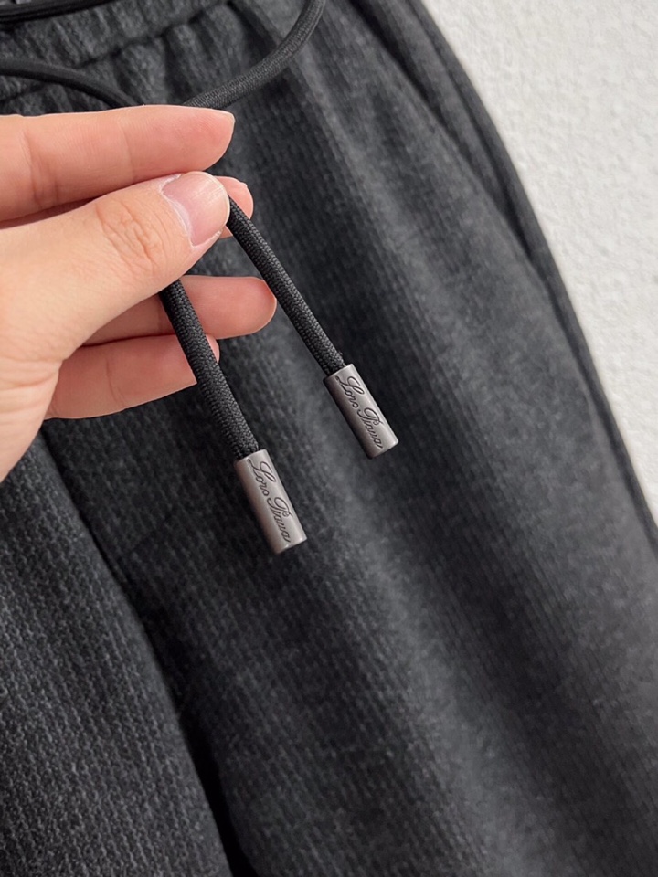 Loro Piana 诺悠翩雅lP🆕 秋冬全品相订单，保暖有型 羊毛呢混纺松紧腰直脚休闲裤 经典百搭 标