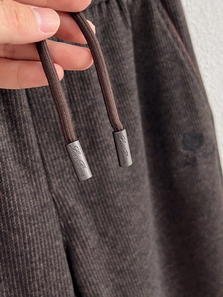 Loro Piana 诺悠翩雅lP🆕 秋冬全品相订单，保暖有型 羊毛呢混纺松紧腰直脚休闲裤 经典百搭 标