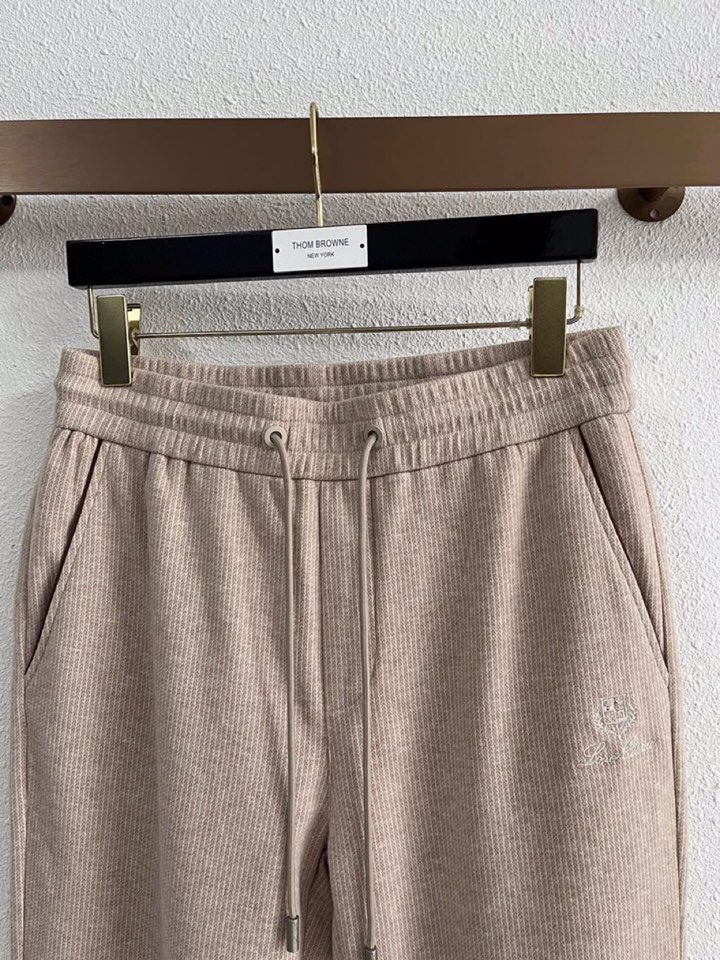 Loro Piana 诺悠翩雅lP🆕 秋冬全品相订单，保暖有型 羊毛呢混纺松紧腰直脚休闲裤 经典百搭 标