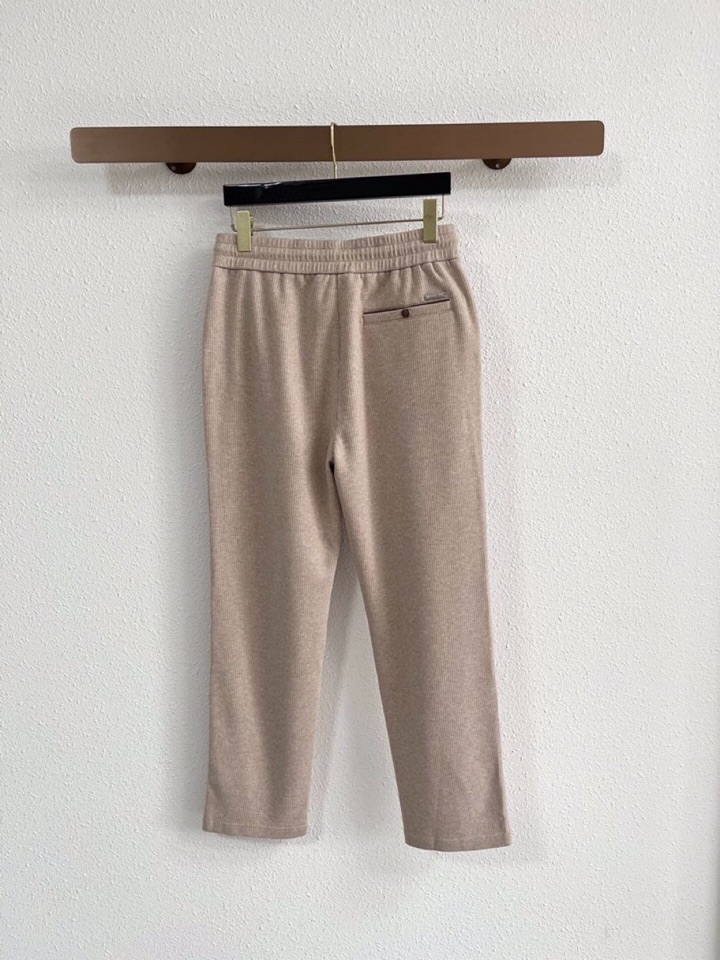 Loro Piana 诺悠翩雅lP🆕 秋冬全品相订单，保暖有型 羊毛呢混纺松紧腰直脚休闲裤 经典百搭 标