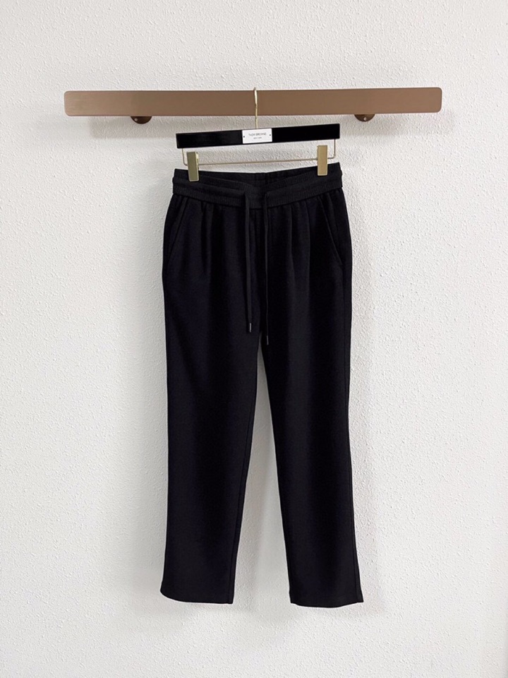 Loro Piana 诺悠翩雅lP🆕 秋冬 全品相订单，保暖有型 羊毛呢混纺松紧腰直脚休闲裤 经典百搭 