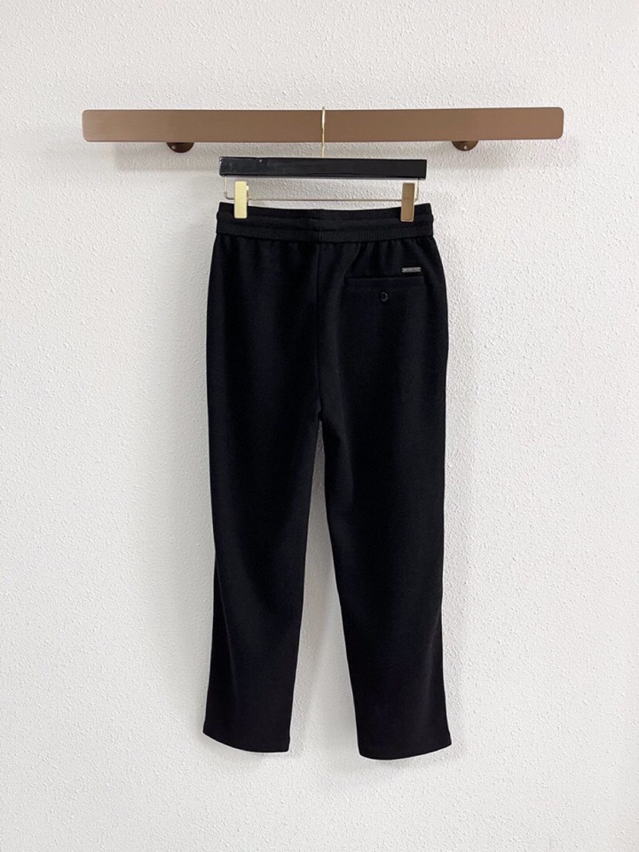 Loro Piana 诺悠翩雅lP🆕 秋冬 全品相订单，保暖有型 羊毛呢混纺松紧腰直脚休闲裤 经典百搭 