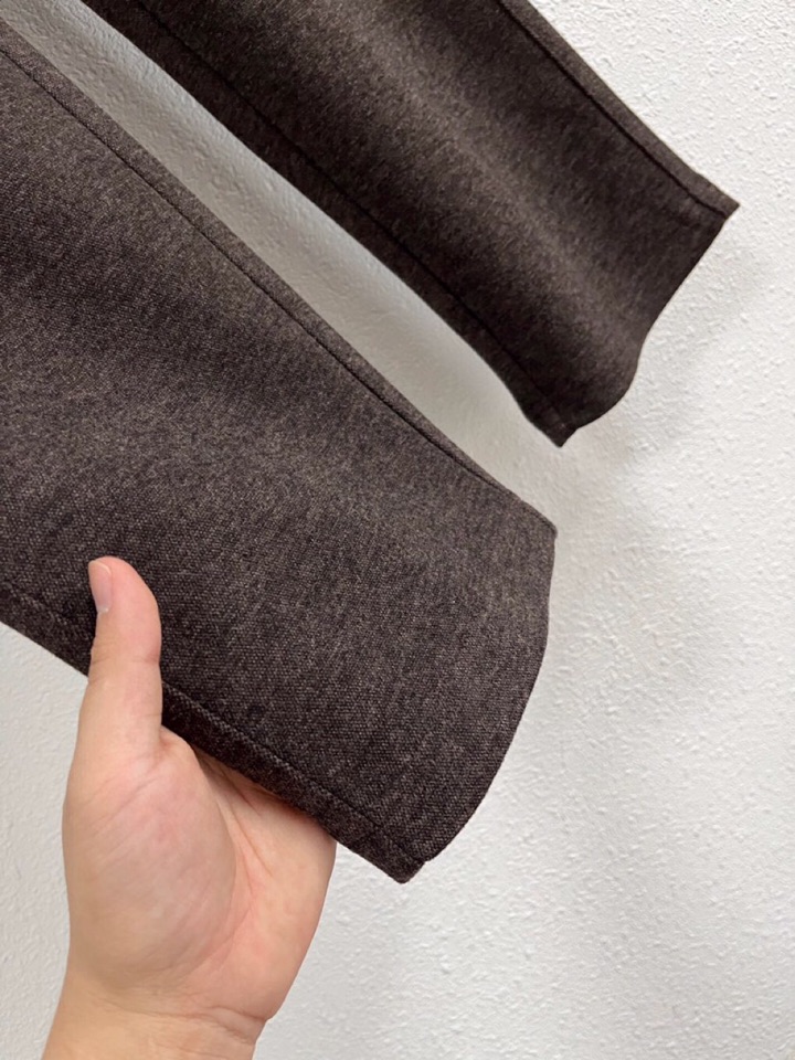 Loro Piana 诺悠翩雅lP🆕 秋冬 全品相订单，保暖有型 羊毛呢混纺松紧腰直脚休闲裤 经典百搭 